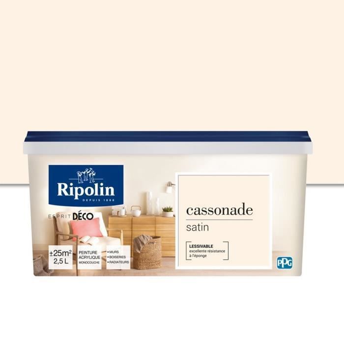Ripolin Peinture Murale Toutes Pieces - Cassonade Satin 2,5l