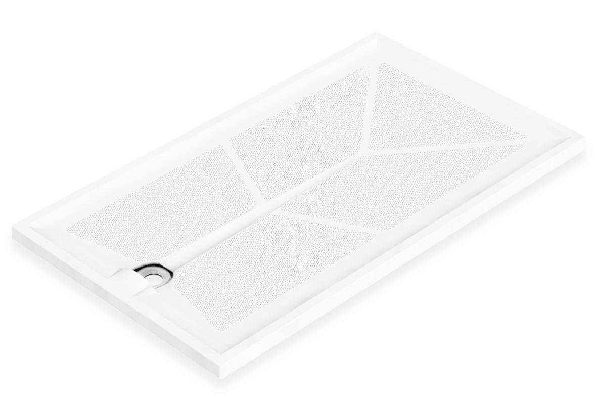 Receveur extra plat antidérapant Braddan AKW 1000X800 mm - AKW - 16529