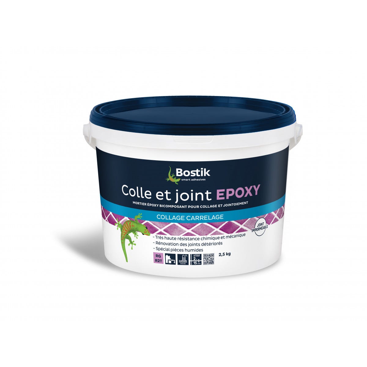 Colle et joint epoxy blanc 2,5 kg - BOSTIK 0