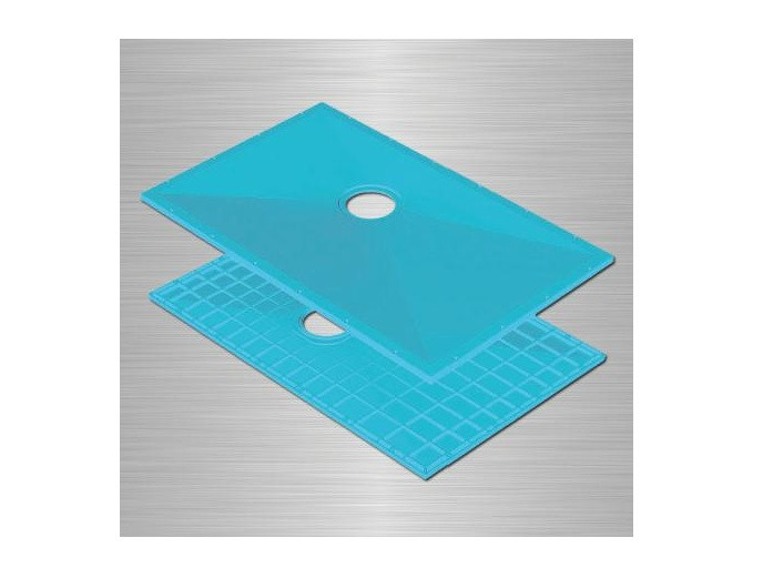 Receveur de douche support ultra rigide 1200x1200mm Tuff Form (accessibilité PMR) Akw