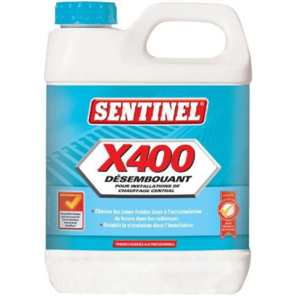 Désembouant X400 bidon de 1L - SENTINEL - X400L-12X1L-EXPB