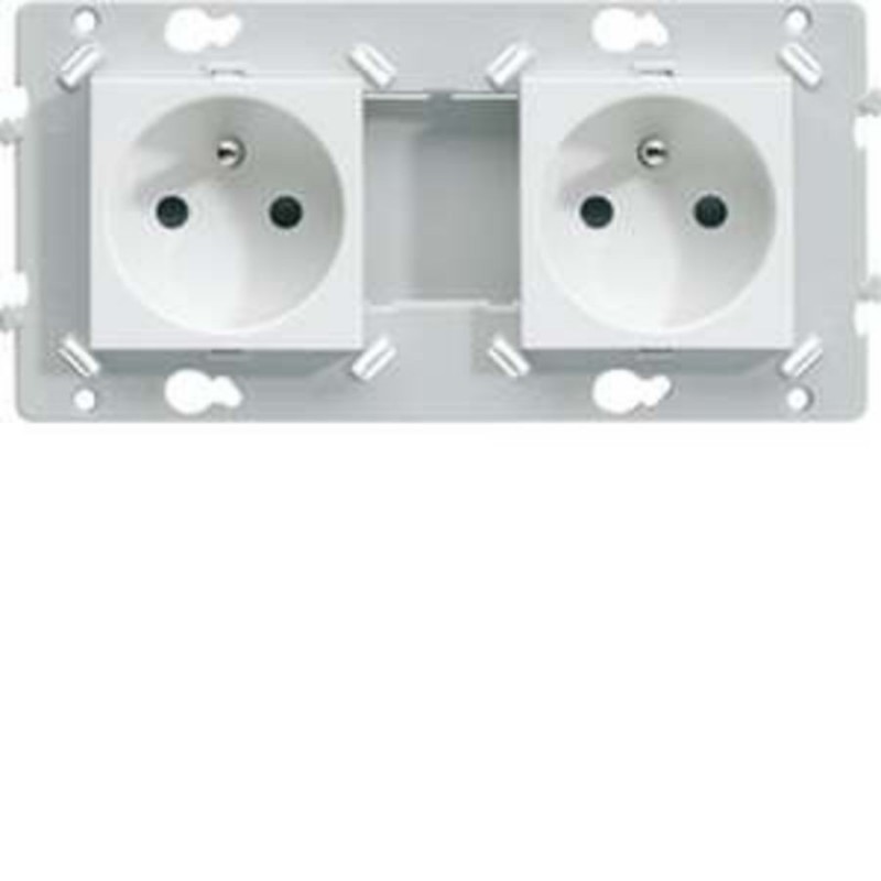 Hager - WE122 - Essensya Prise double 2P+T
