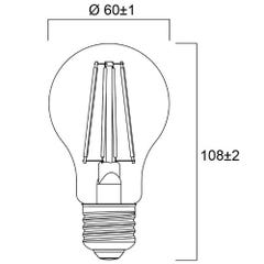 Lampe TOLEDO RT GLS CL 827 E27 7W - SYLVANIA - 29549 2