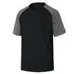 T-shirt bicolore manches courtes noir/gris TL - DELTAPLUS - GENOANOGT