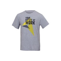Tee-shirt de travail 100% coton Gris - Delta Plus - Taille L