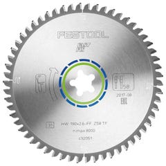 Lame de scie speciale ALU / PVC FESTOOL - Diamètre 190mm - 492051 1