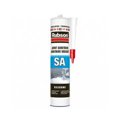 RUBSON Mastic sanitaire silicone acétique surface émaillée SA blanc 300ml 1
