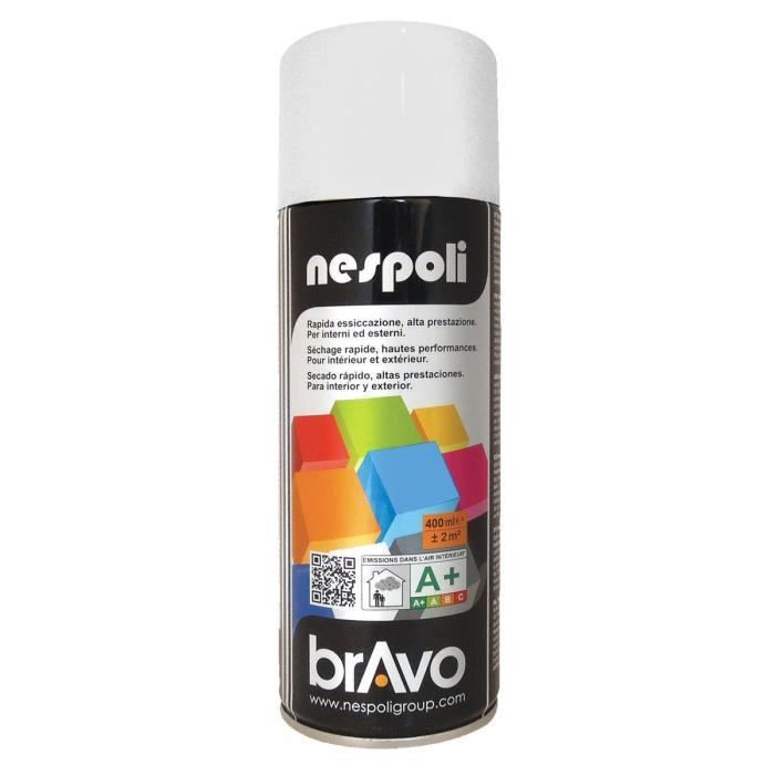 Nespoli Aerosol Peinture Professionnelle Blanc Neige Brillant 400ml