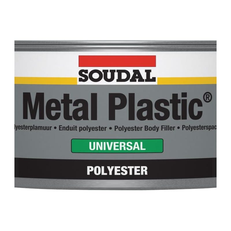 Metal plastic universal - Enduit polyester pour carrosserie - Soudal - 2 kg Vert 0