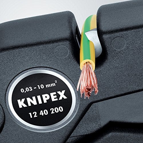 Knipex 12 40 200 EAN - Pelacables autoajustable Knipex 200 mm. (0,03 - 10,0 mm2) 2