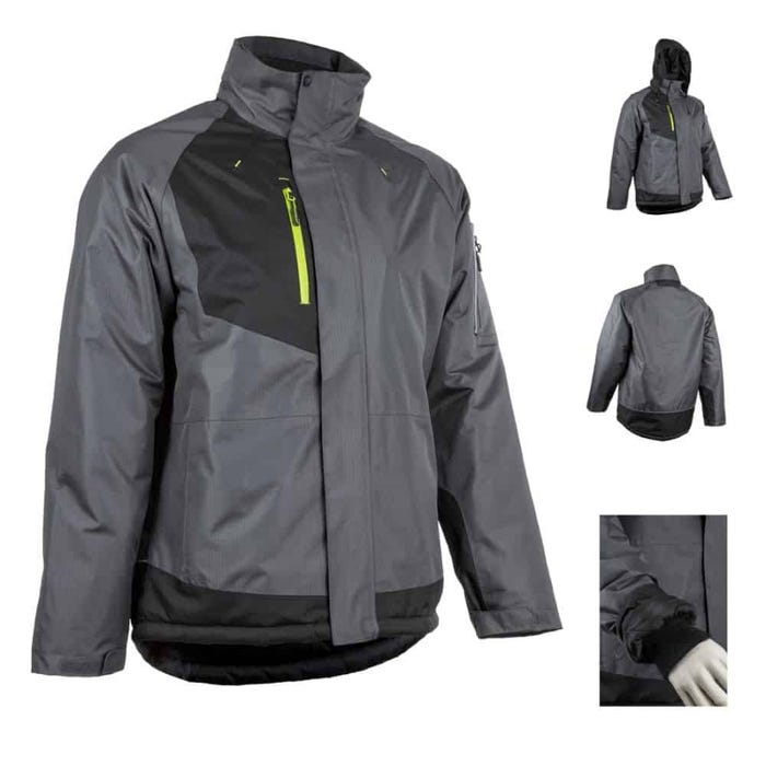 YUZU Parka anthracite/noir, Polyester Ripstop + Polaire 300g/m² - COVERGUARD - Taille 4XL 4