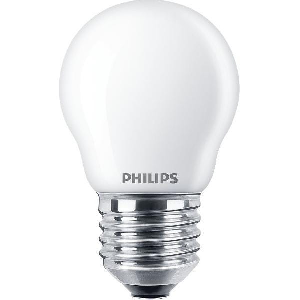 Ampoule LED sphérique PHILIPS - EyeComfort - 4,3W - 470 lumens - 4000K - E27 - 93015 0