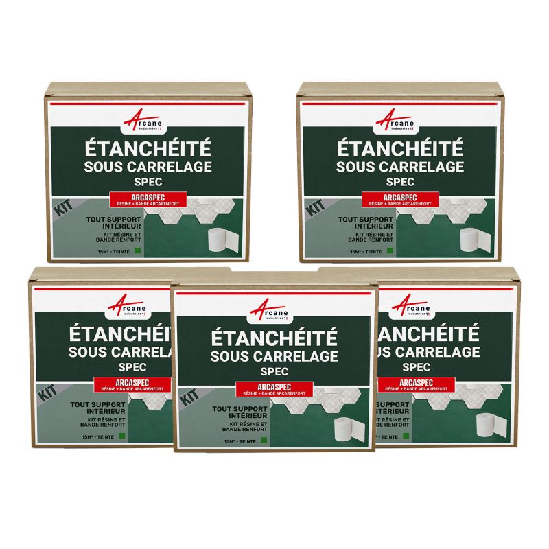 Spec étanchéité Sous Carrelage, étanchéité Douche Et Salle De Bain - Arcaspec - - Offre Spéciale : 5 X 15m²