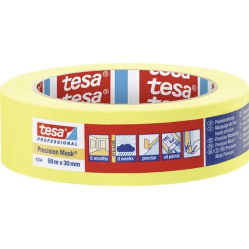 tesa PRECISION 04334-00002-00 Bande de masquage Präzisionskrepp® jaune (L x l) 50 m x 30 mm 1 pc(s)
