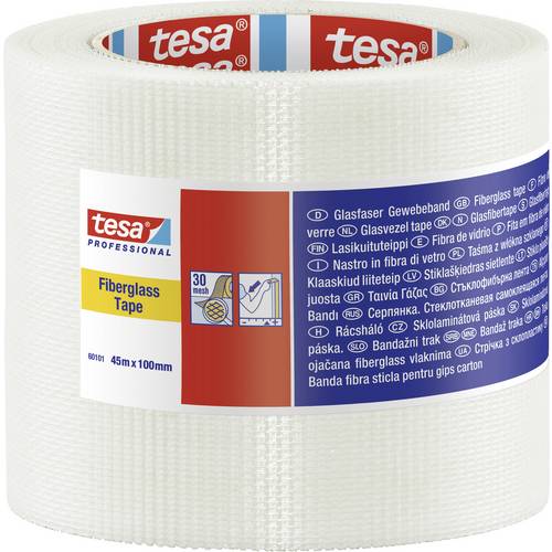 tesa 60101-00003-00 Ruban adhésif toilé tesa® Professional blanc (L x l) 45 m x 10 cm 1 pc(s) 0
