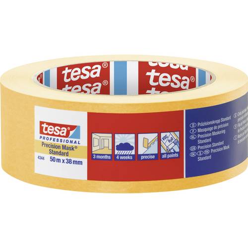 tesa PRECISION STANDARD 04344-00001-00 Bande de masquage Präzisionskrepp® jaune (L x l) 50 m x 38 mm 1 pc(s)
