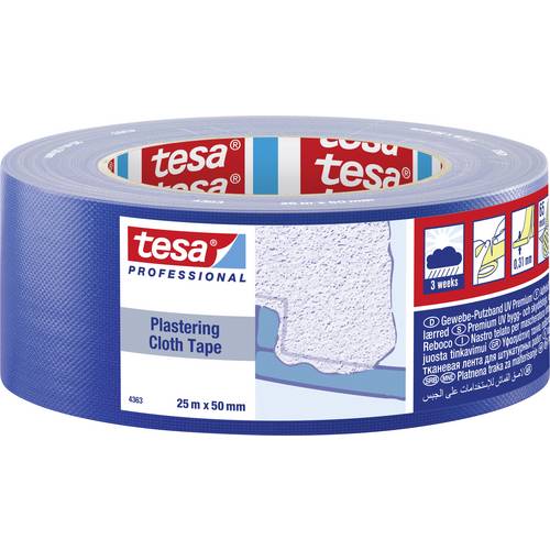 tesa 04363-00001-02 Bande adhésive de plâtrage tesa® Professional bleu (L x l) 25 m x 50 mm 1 pc(s)