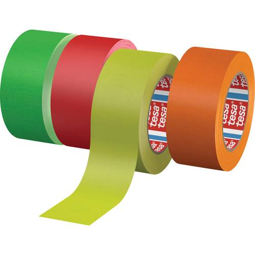 tesa 04671-00049-10 Ruban adhésif toilé tesaband® 4671 orange fluorescent (L x l) 25 m x 19 mm 1 pc(s)