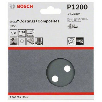 Bosch - BOSCH Papier abrasif pour ponceuse vibrante perforé