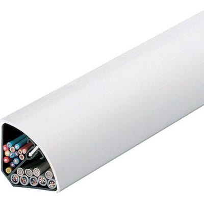 9 m Goulotte moulure électrique PVC 16 mm x 16 mm Blanc -Autocollante -  longueur 1 m ( soit 2,78 € ttc le m )