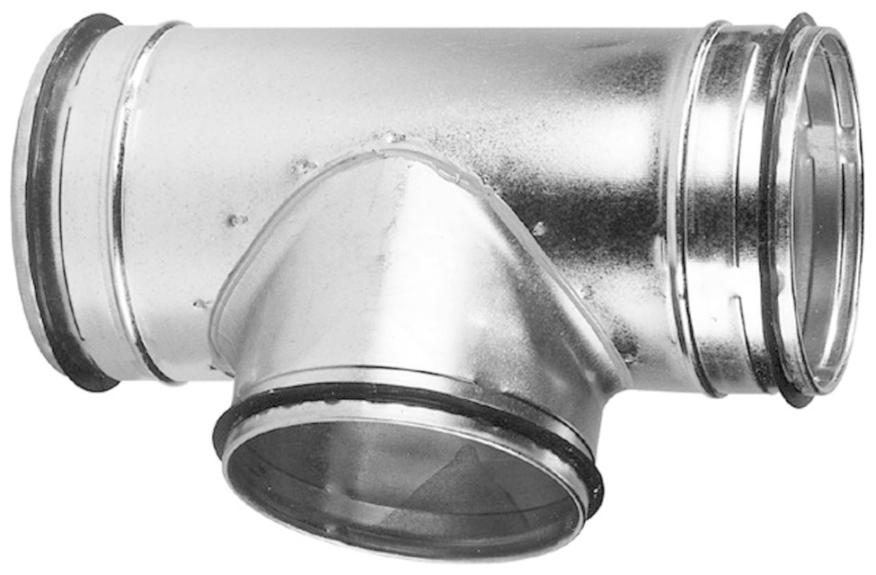 té à 90 degrès - galva - veloduct - diamètre 250/250/160 - unelvent 867778