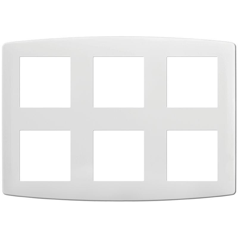 Plaque de finition polycarbonate - 2x3 postes - ESPRIT Blanc 0