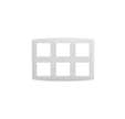 Plaque de finition polycarbonate - 2x3 postes - ESPRIT Blanc