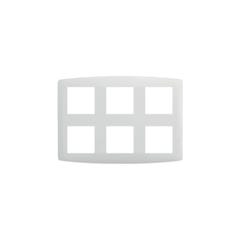 Plaque de finition polycarbonate - 2x3 postes - ESPRIT Blanc