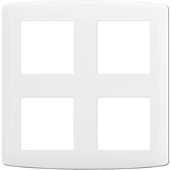 Plaque de finition polycarbonate - 2x2 postes - ESPRIT Blanc
