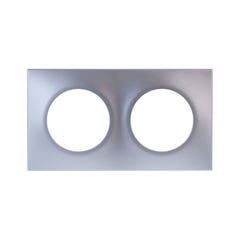 Plaques de finition polycarbonate - Alu - SQUARE 2 postes
