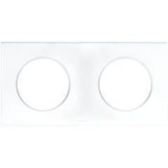 Plaques de finition polycarbonate - Blanc brillant - SQUARE 2 postes 0