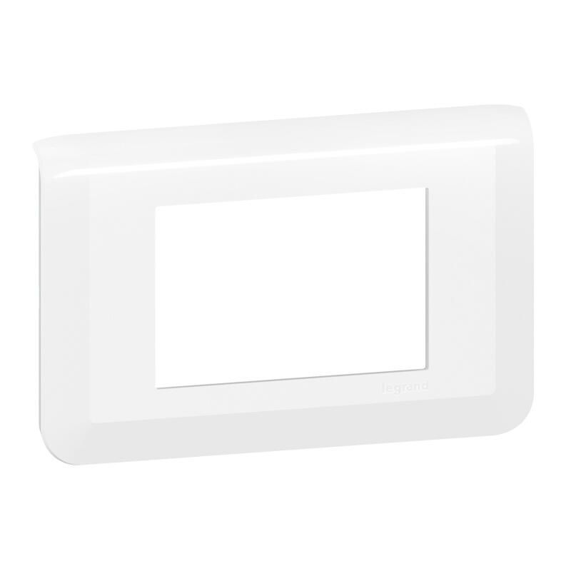 Plaque de finition MOSAIC blanc pour 3 modules - LEGRAND - 078803L 0