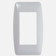 Plaque polycarbonate - 1/2 poste - Blanche - ESPRIT Blanc 1