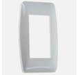 Plaque polycarbonate - 1/2 poste - Blanche - ESPRIT Blanc