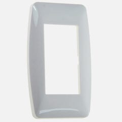 Plaque polycarbonate - 1/2 poste - Blanche - ESPRIT Blanc 0