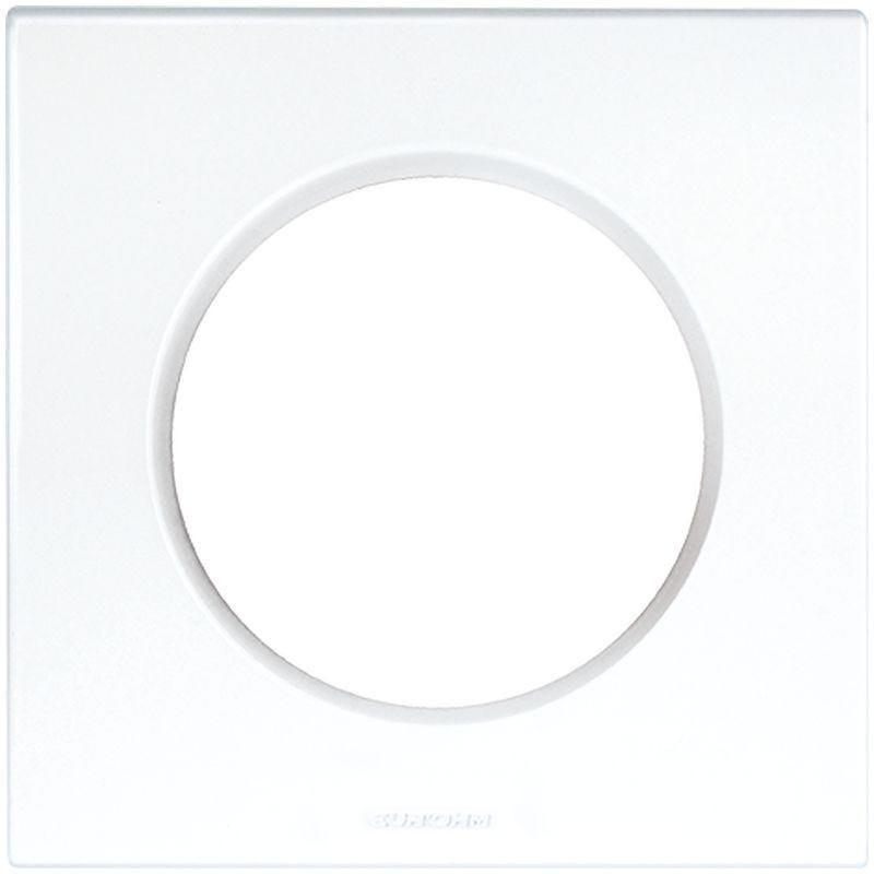 Plaques de finition polycarbonate - Blanc brillant - SQUARE 1 poste 0