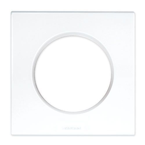 Plaques de finition polycarbonate - Blanc brillant - SQUARE 1 poste 1