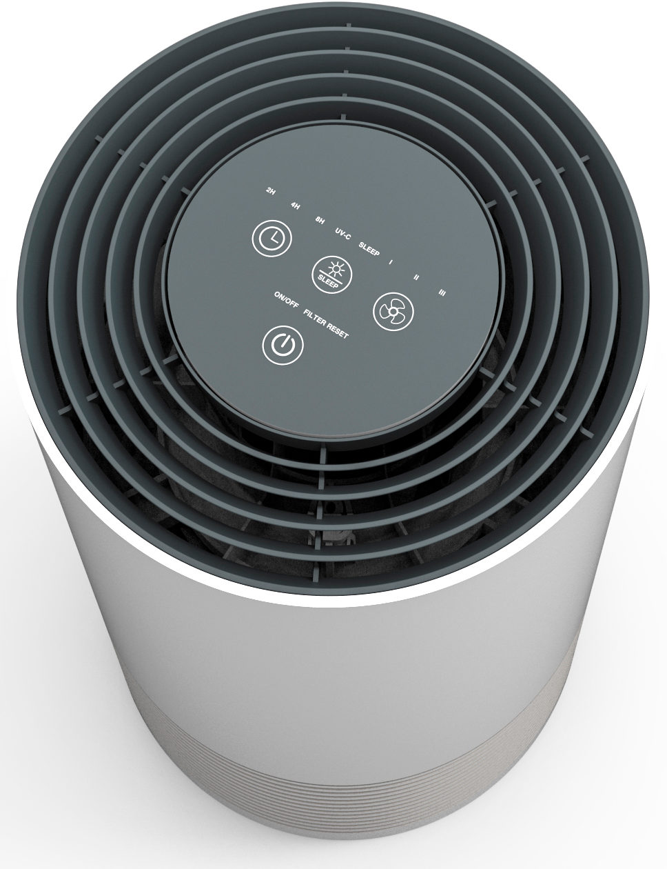 Purificateur d'air Exempl'Air anti-pollution avec filtre Supra - Blanc