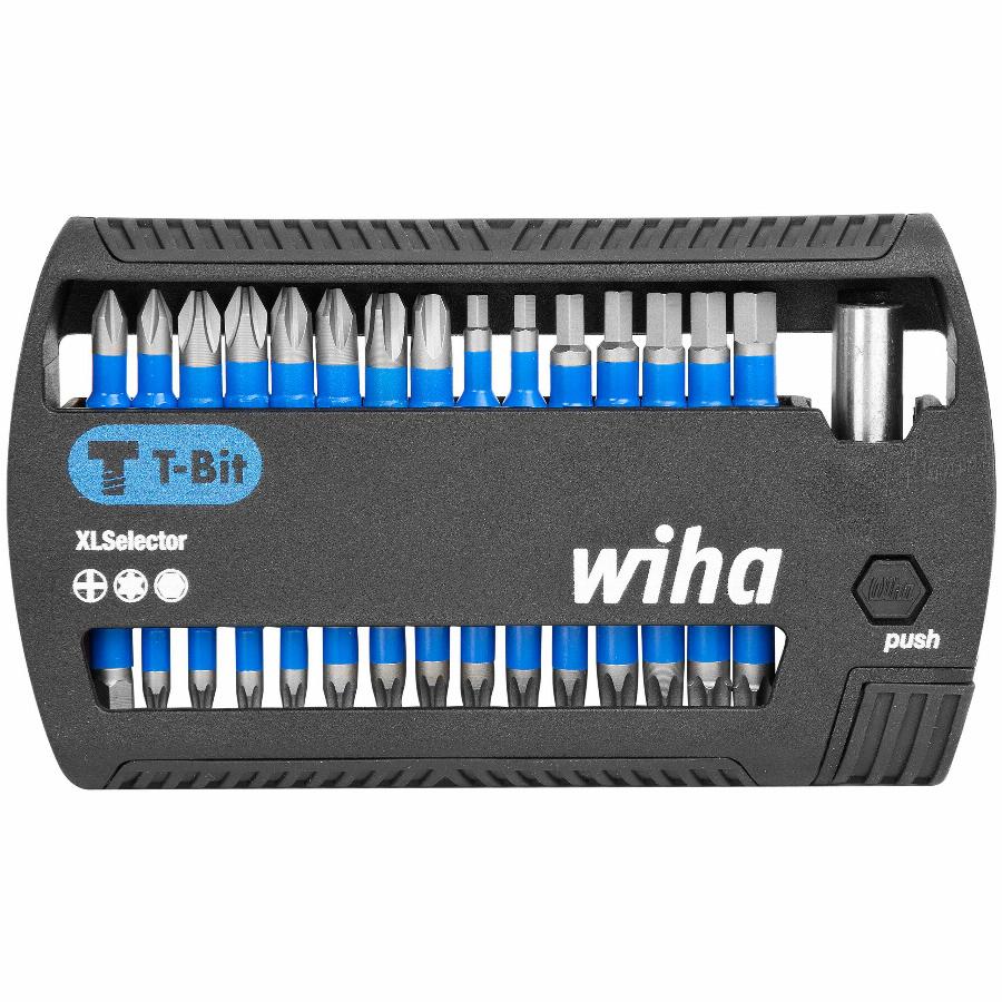 Coffret xlselector 30 embouts t l.25 mm wiha + 1 porte-embout magnétique 6p/ph/torx - 41830