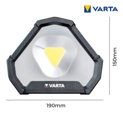 Varta 18647101401 Work Flex Stadium Light LED Lampe de travail à batterie 12 W 1450 lm