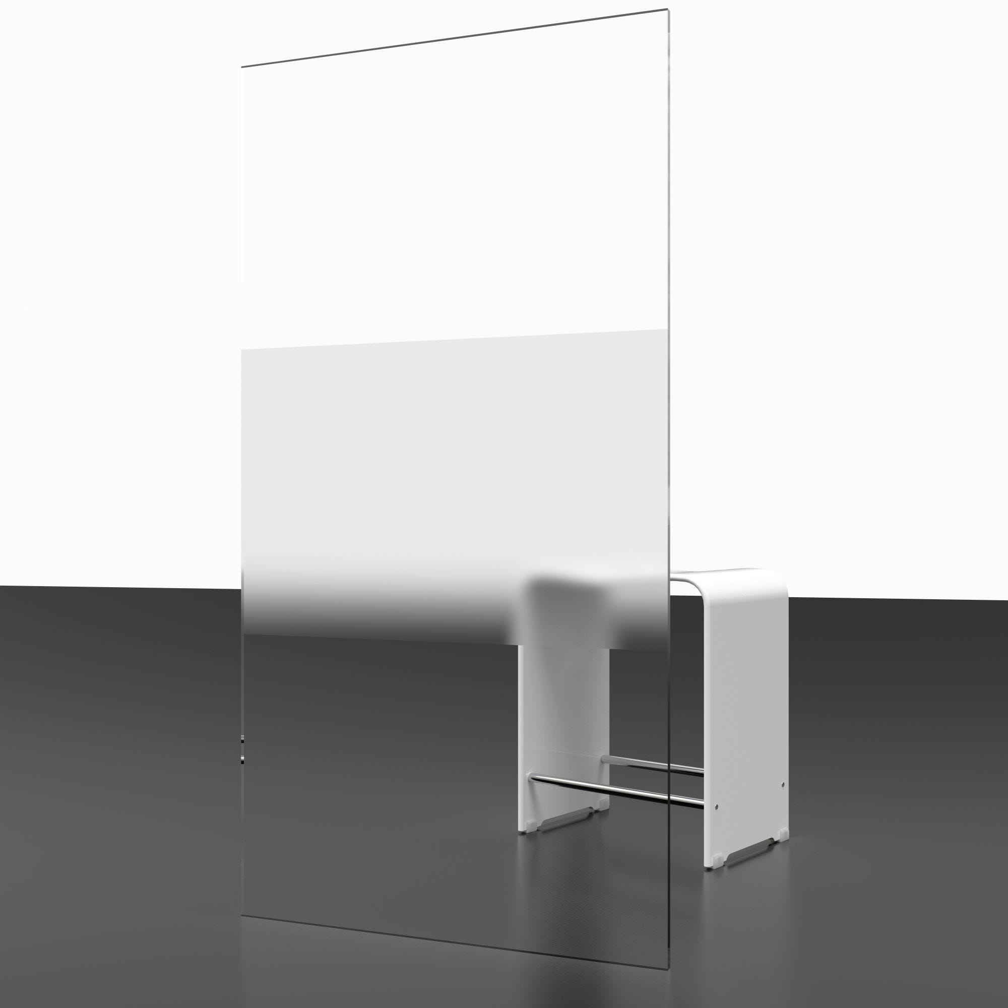 Schulte paroi de douche acces d'angle droit avec portes de douche coulissantes, 90 x 90 x 190 cm, 5 mm, verre sablé au milieu, profilé blanc, Sunny 4