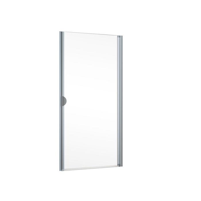 Schulte porte de douche pivotante, 90 x 180 cm, verre transparent 5 mm, profilé alu-argenté, Sunny 1