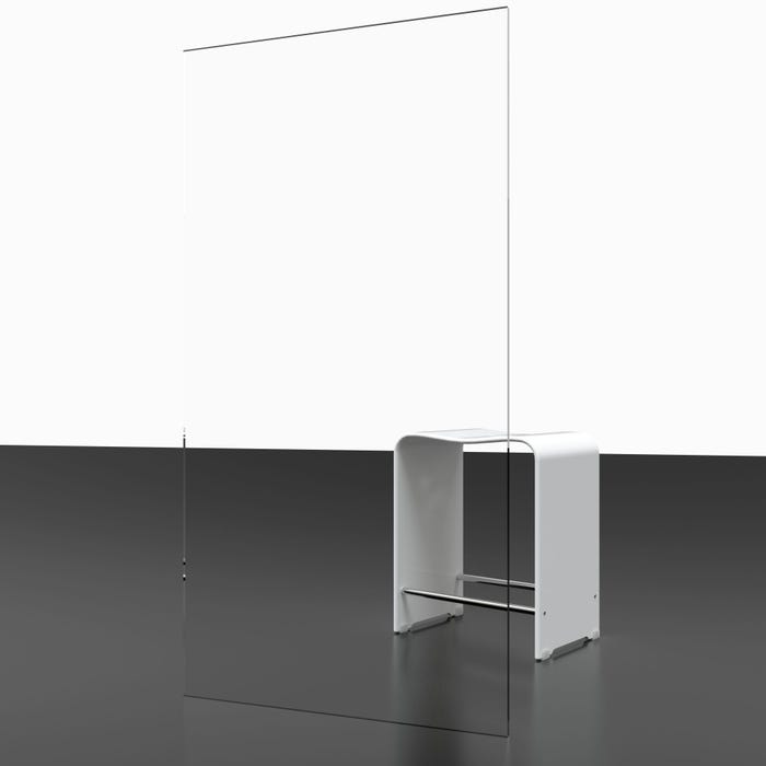 Schulte porte de douche pivotante + paroi de retour fixe, 90 x 90 x 180 cm, verre 5 mm transparent, profilé alu-nature, Sunny 4
