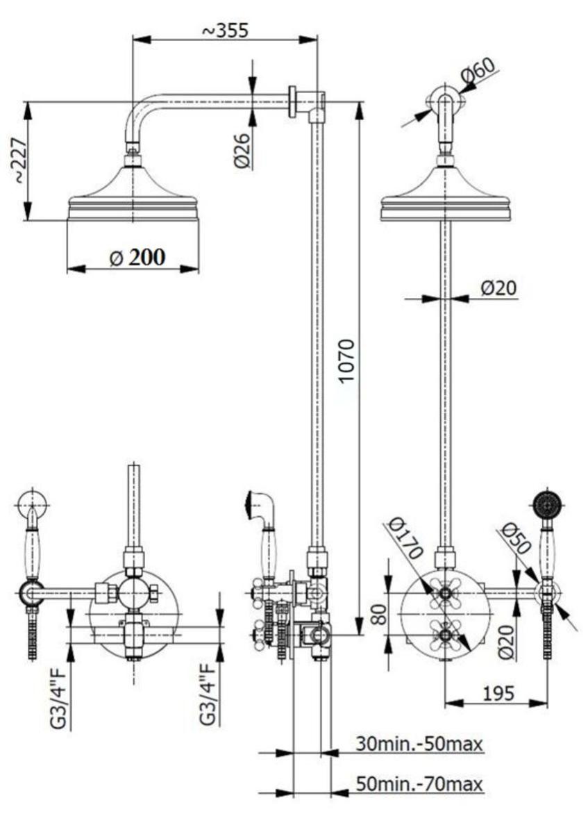 Colonne De Douche Encastrable Genova