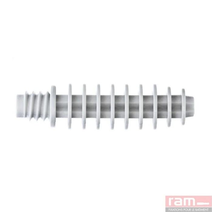 Ram 59212 - 100 X Pattes À Vis Plastiques Ø8mm - Pour Collier Ramtub - Gris 2