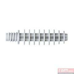 Ram 59212 - 100 X Pattes À Vis Plastiques Ø8mm - Pour Collier Ramtub - Gris 1