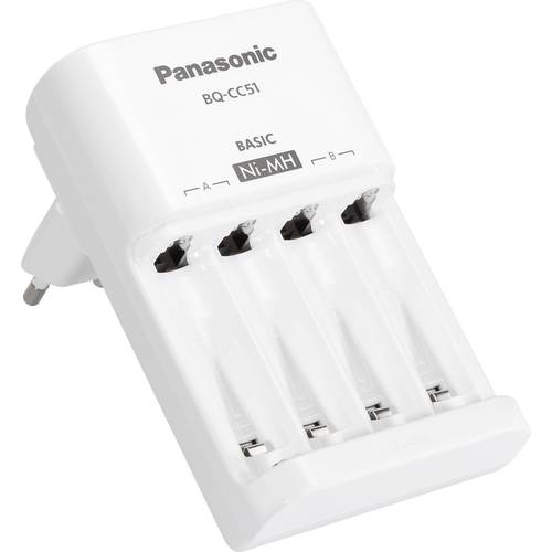 Chargeur de piles rondes NiMH Panasonic BQ-CC51