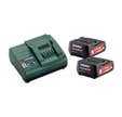 Pack énergie 12v metabo - pack 2 batteries 12 volts + chargeur 2 x 2,0 ah li-power, sc 30 - 685300000