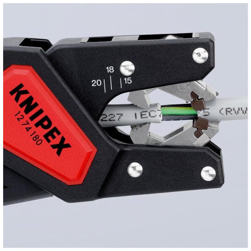 Pince à dégainer automatique KNIPEX 12 74 180 SB pour câbles électriques 2