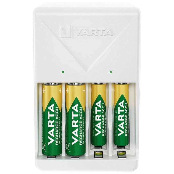 Chargeur pile VARTA plug pour 4 piles AAA/AA - BRICODEAL TORRO - 57_657_101_451 4